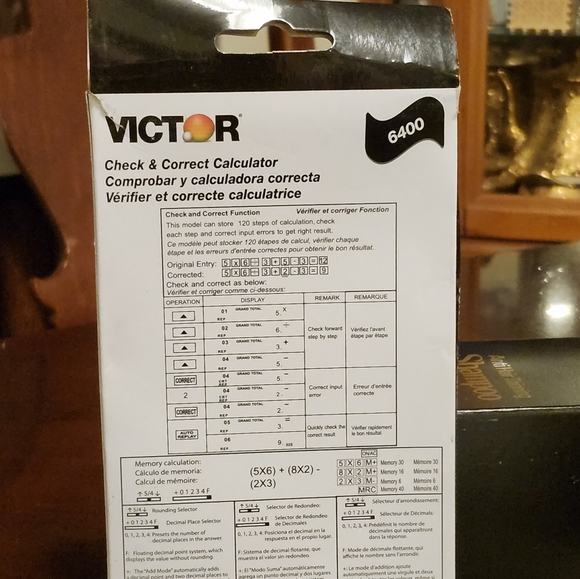 NIB-Victor 6400 12-Digit LCD Desktop Calculator.  $23 New - Picture 5 of 6